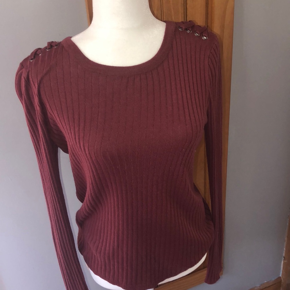 Burgundy Sweater top (3/$9!)